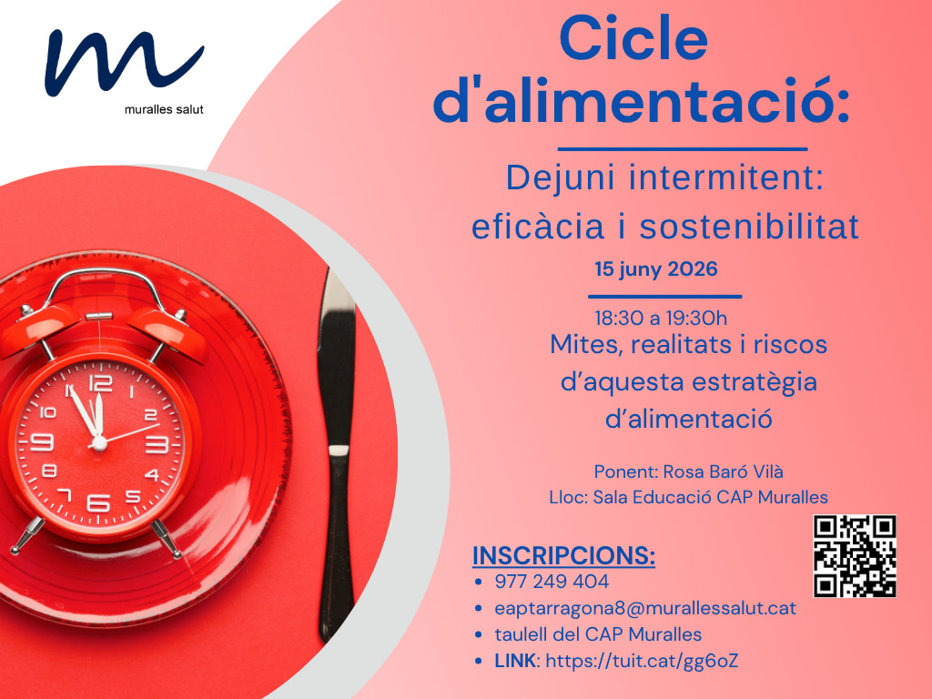 🍽️⏰ Cicle d’alimentació: Dejuni intermitent, eficàcia i sostenibilitat