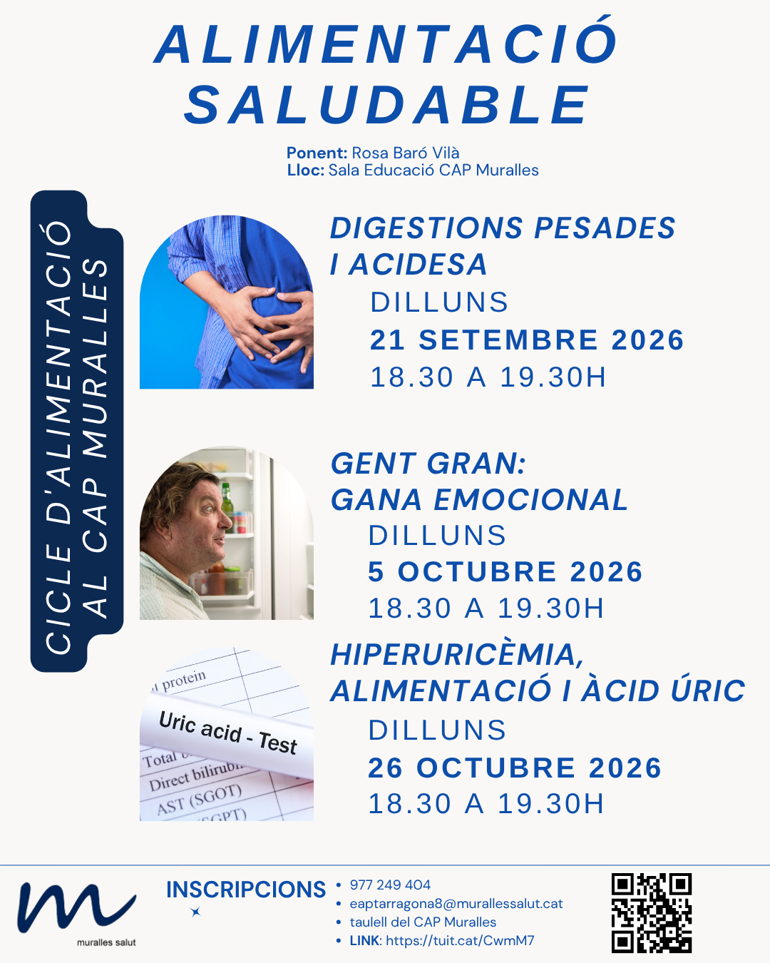 NOU CICLE D'ALIMENTACIÓ SALUDABLE AL CAP MURALLES!